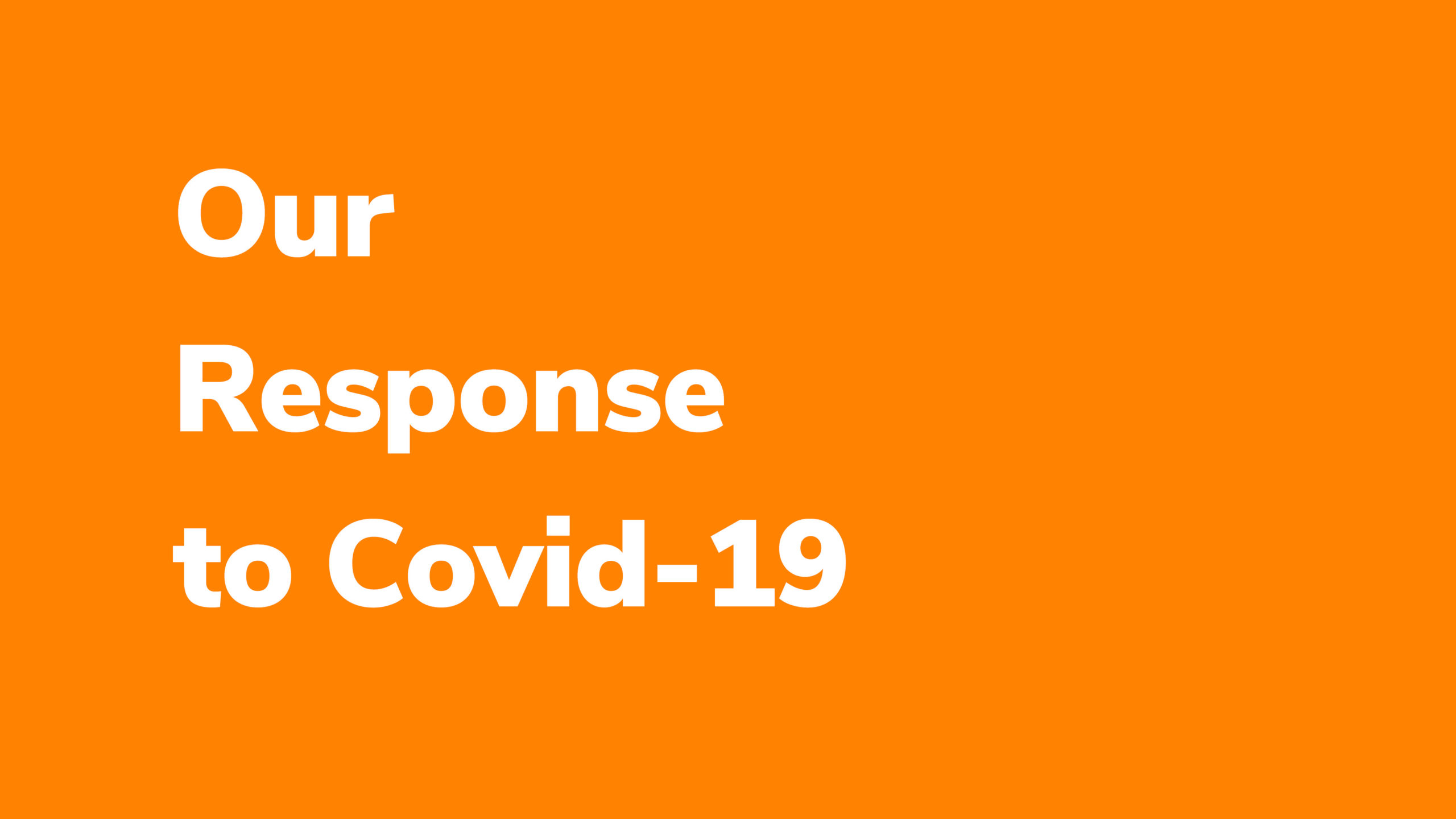 TTW COVID-19 Response