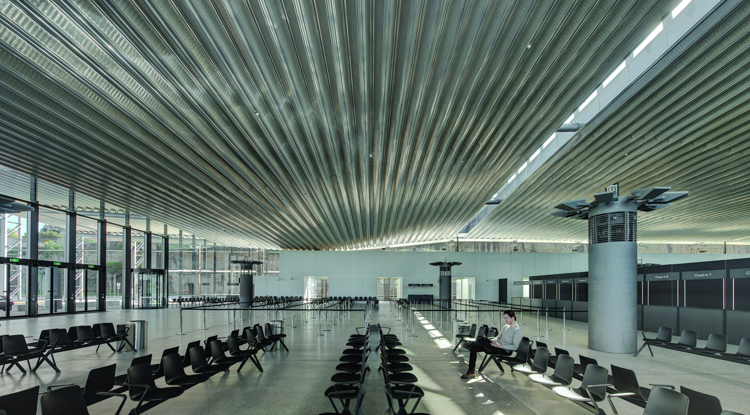 Seating area inside White Bay Cruise Passenger Terminal