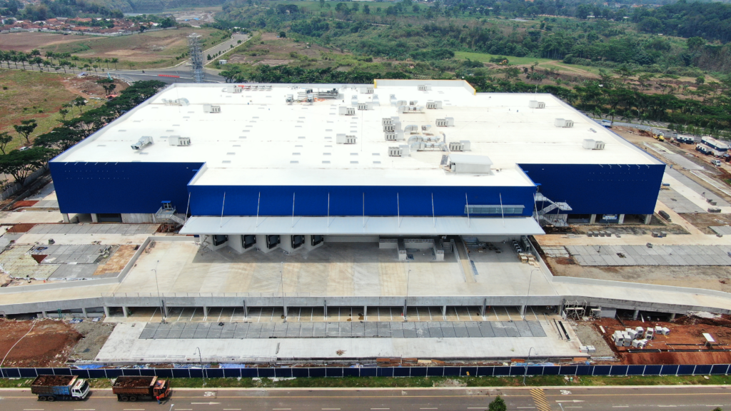 Front aerial view of the IKEA KBP distribution building