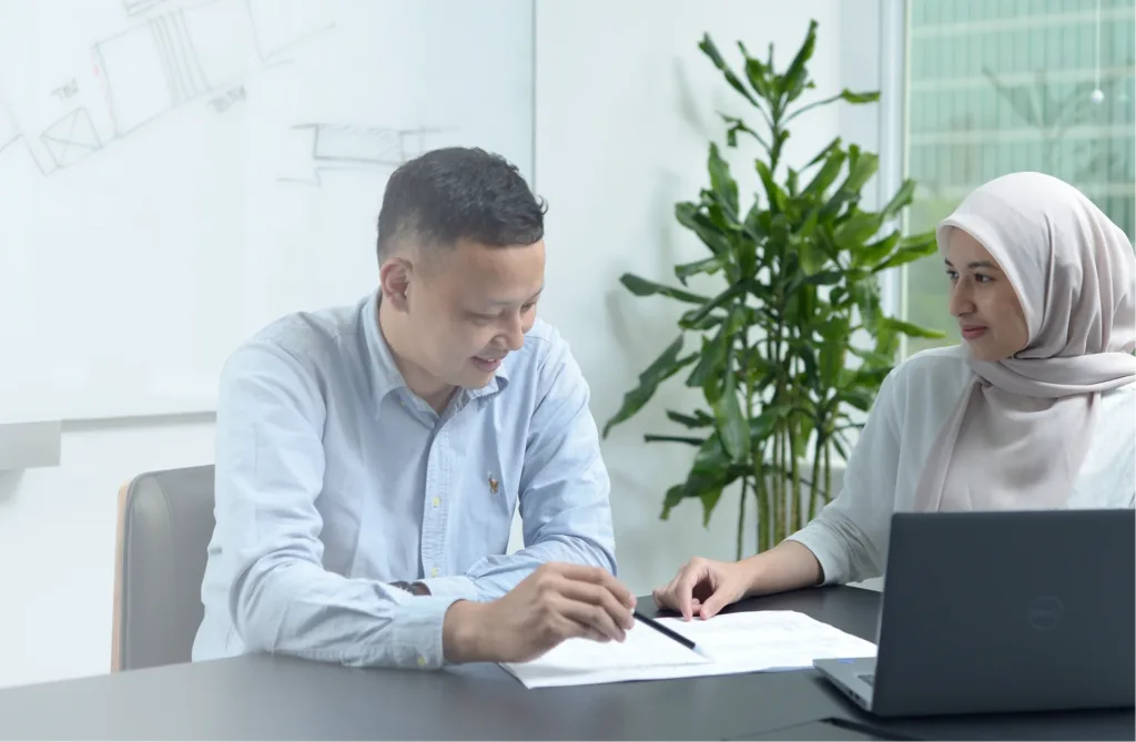 TTW engineers collaborating in the Jakarta office