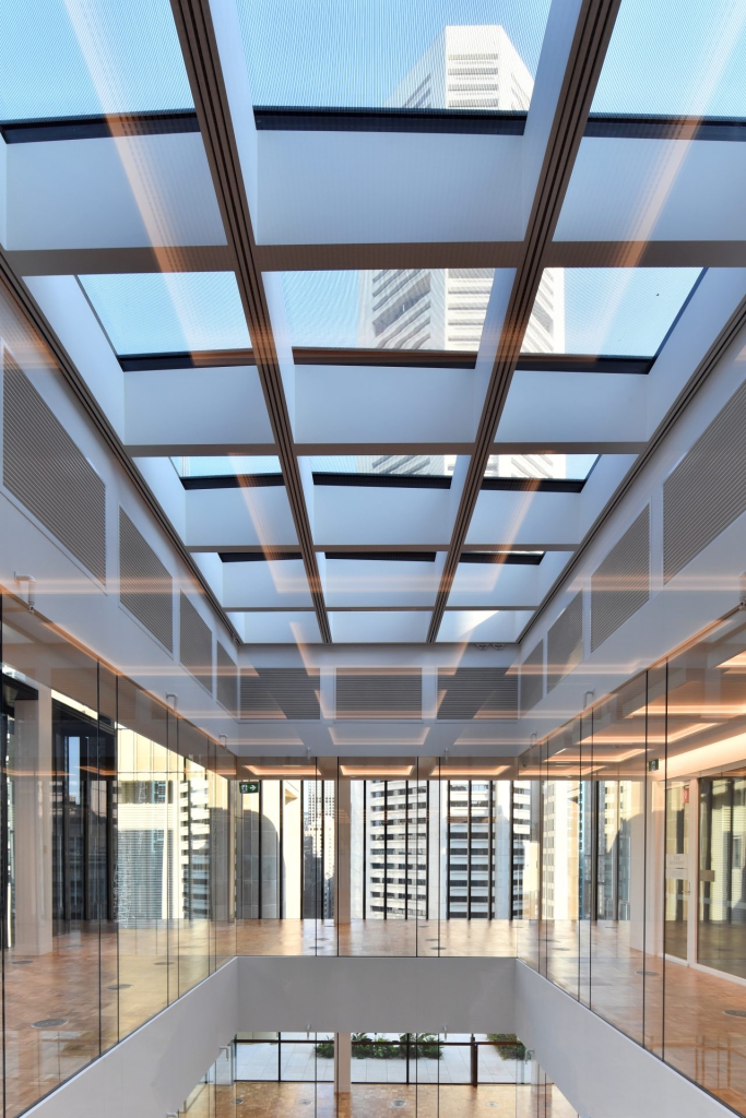 Skylight above the 44 Martin Place atrium