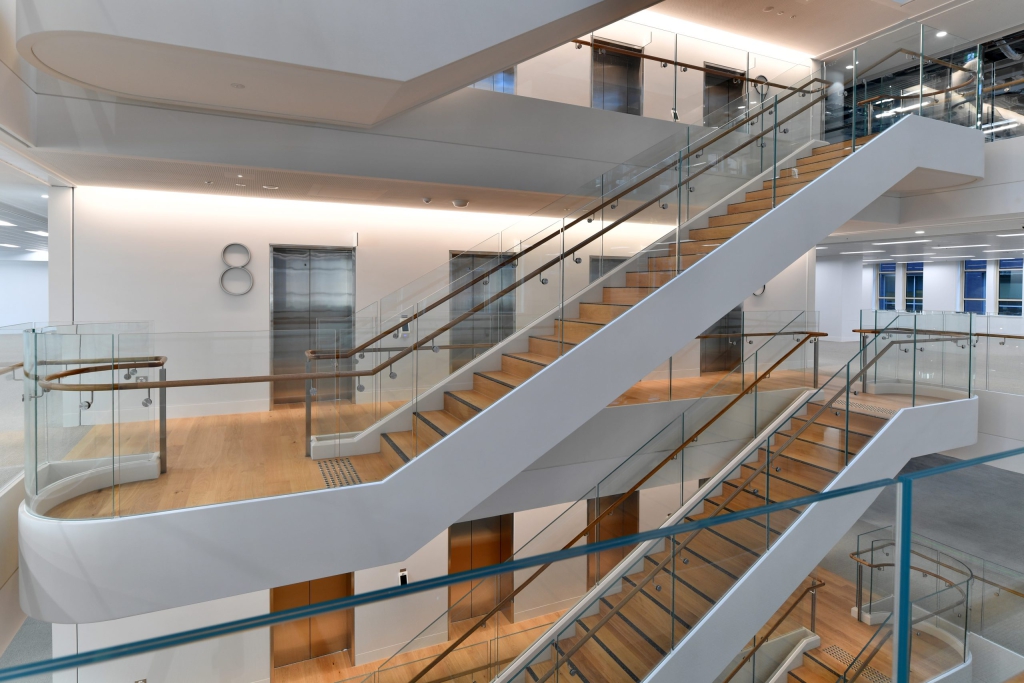 Feature staircase inside 44 Martin Place