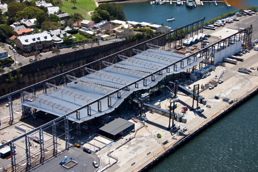 Aerial view of White Bay Cruise Passenger Terminal