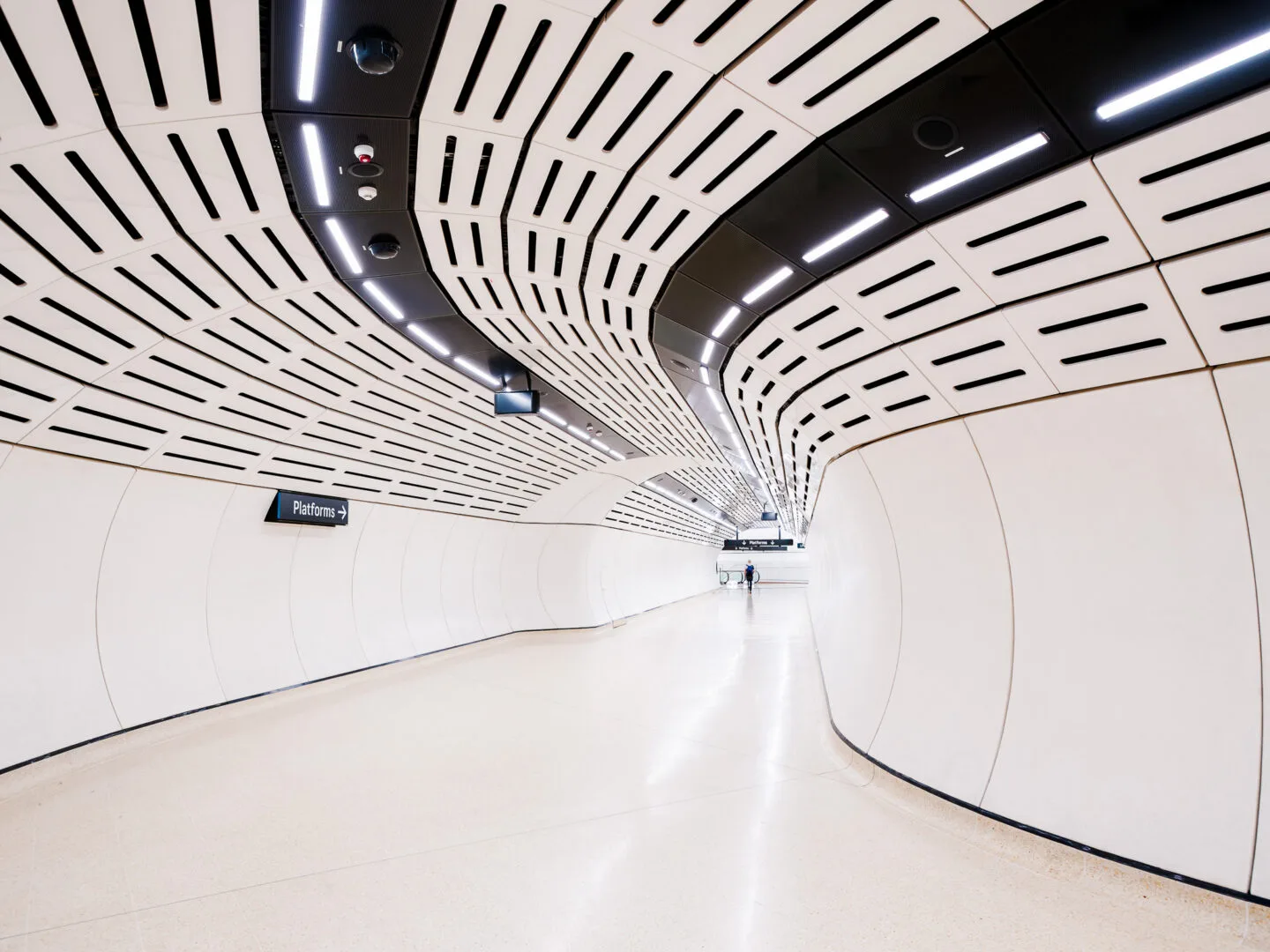 Passenger passageway at Victoria Cross Station